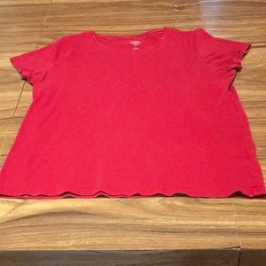 JCPenney St John’s Bay Red Blouse